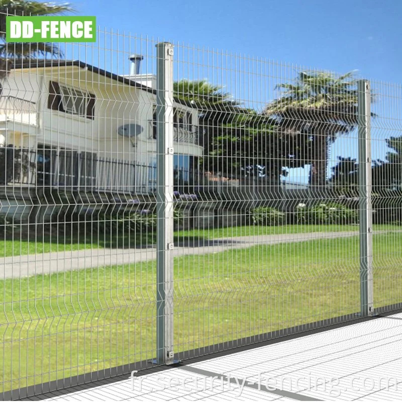 Métal PVC galvanisé de haute qualité recouvert 3d V Fending Welded Curvy Wire Mesh Panel Fence for Garden Farm